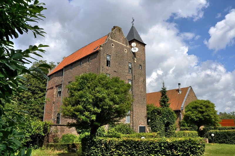 Brick castle with tower