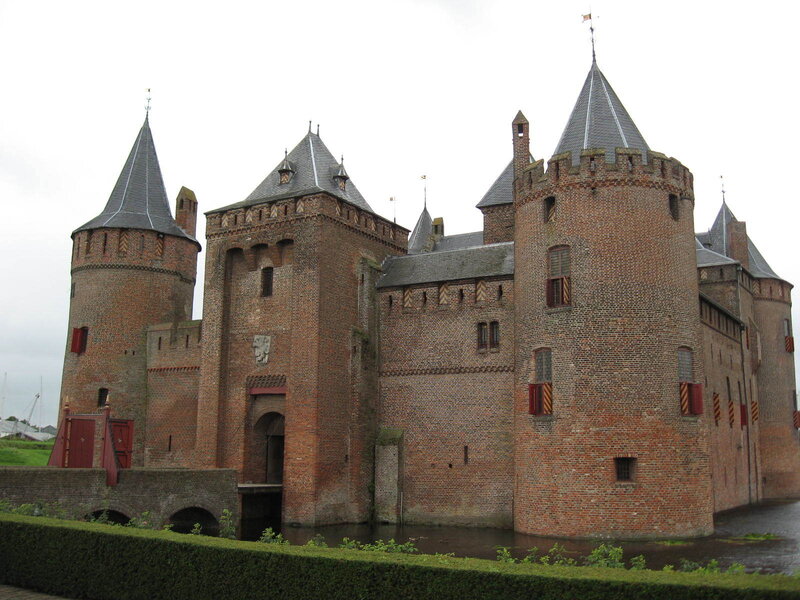 Brick Castle with Towers