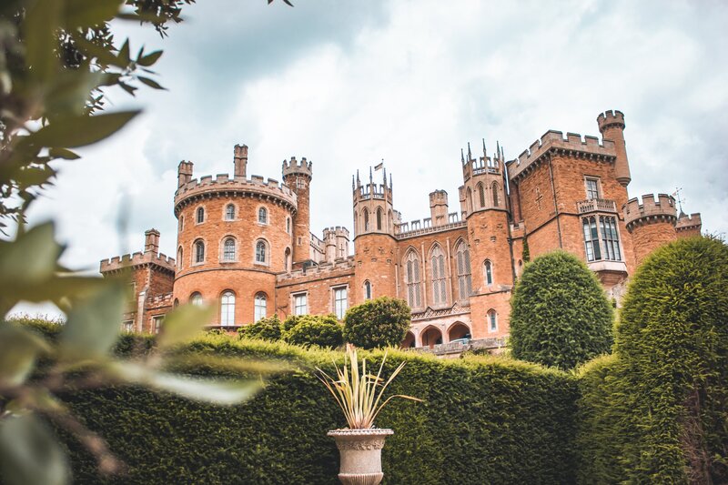 Brick Castle with Turrets — Green