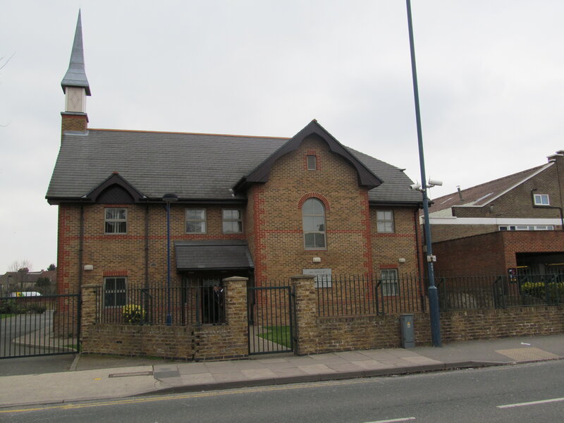 Brick Church Building — Brown, Overcast