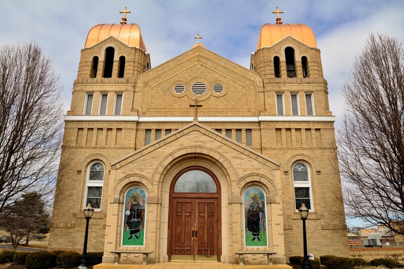 Brick Church Building — Tan