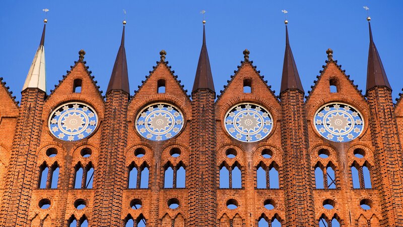 Brick Church Facade — Red