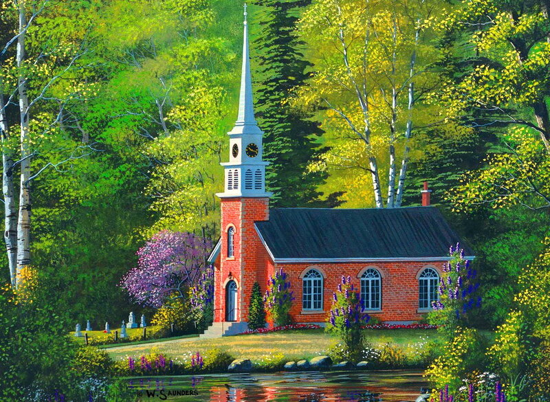 Brick Church in Forest
