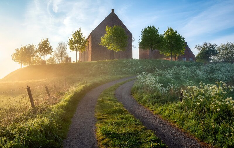Brick Church on Hill