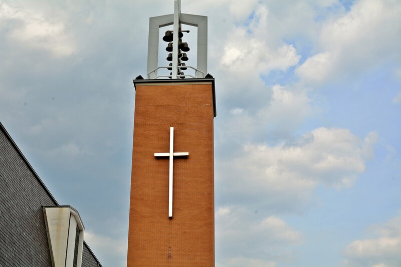 Brick Church Tower — Brown, Serene