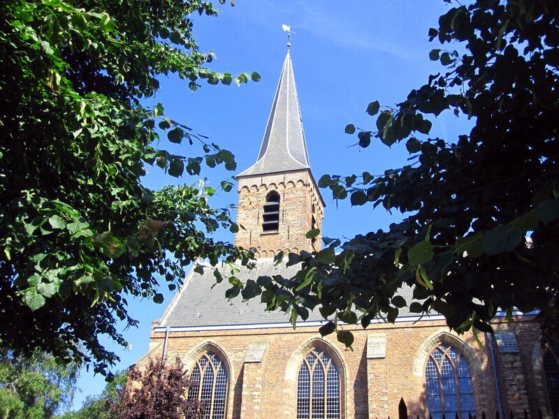 Brick Church with Steeple — Brown, Serene