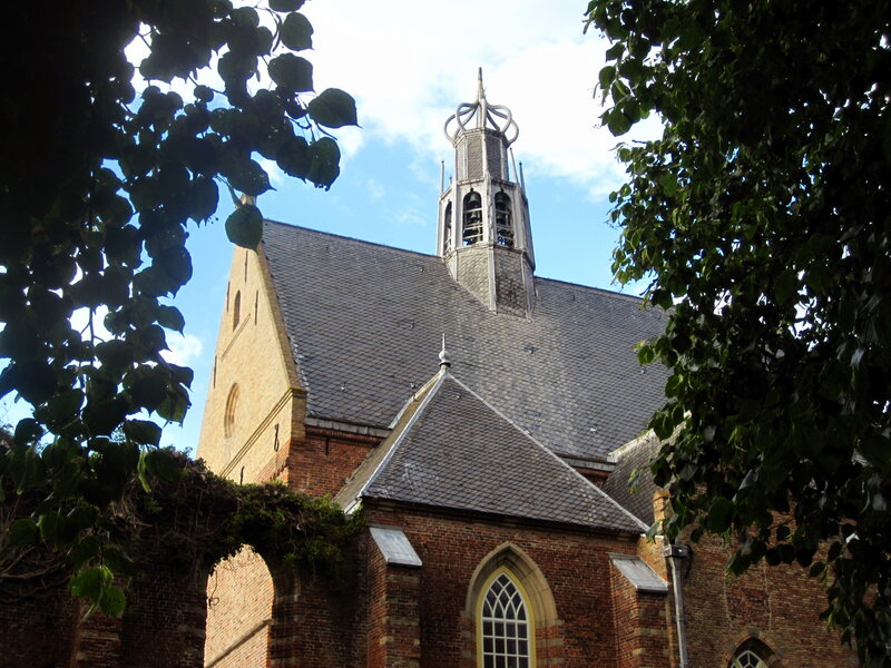 Brick Church with Steeple — Brown