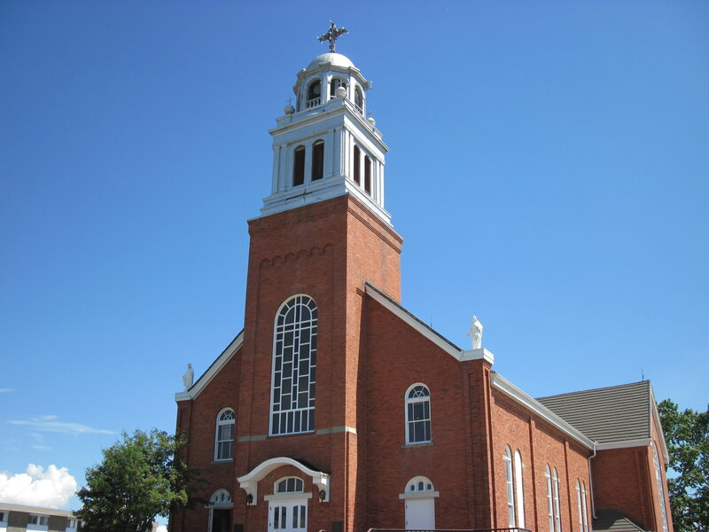 Brick Church with Steeple