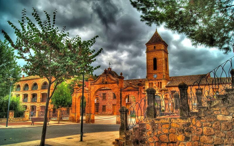 Brick Church with Tower