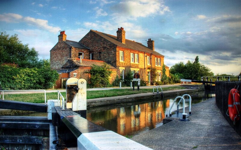 Brick House by Canal — Brown