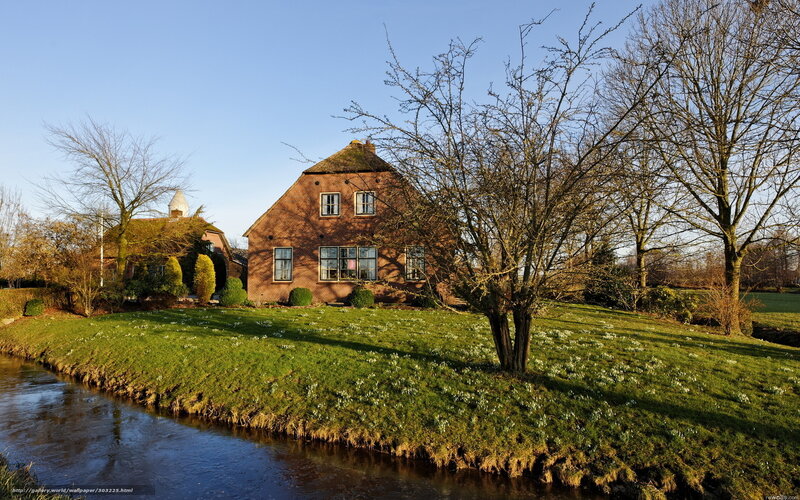 Brick House by River — Green
