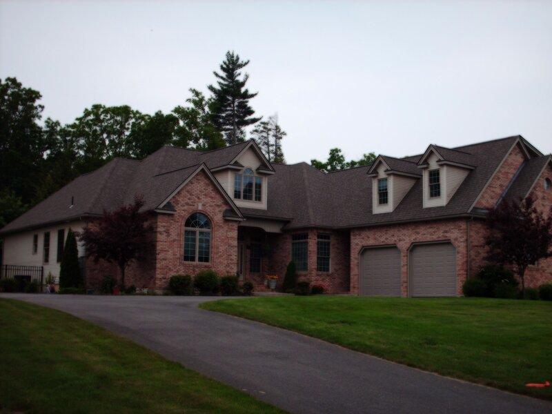 Brick house with garage