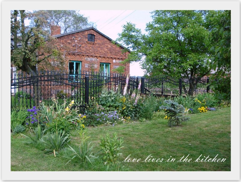 Brick house with garden