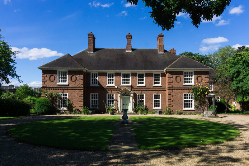 Brick House with Garden — Brown, Serene