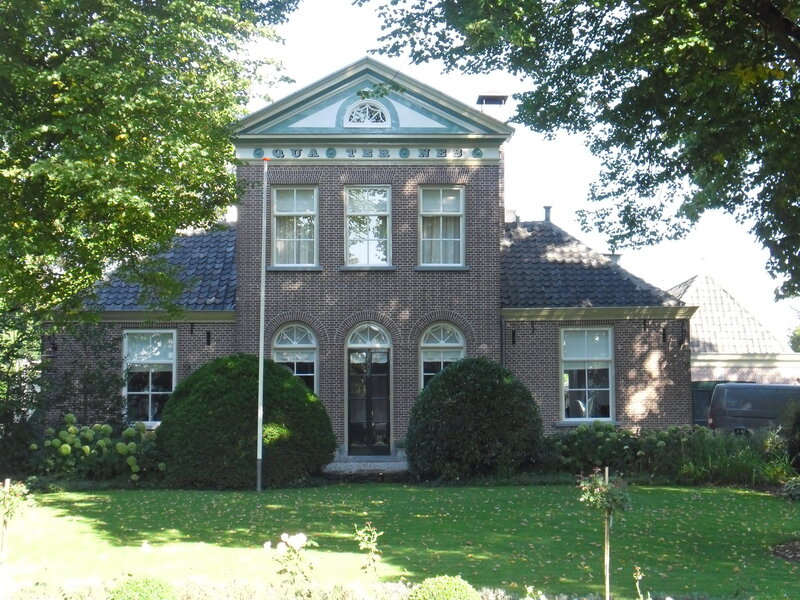 Brick House with Garden — Green, Serene, Afternoon