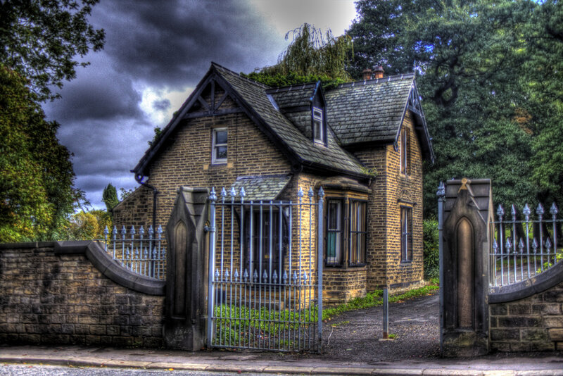 Brick House with Gate
