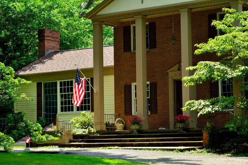 Brick House with Porch — Green