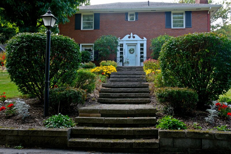 Brick House with Steps