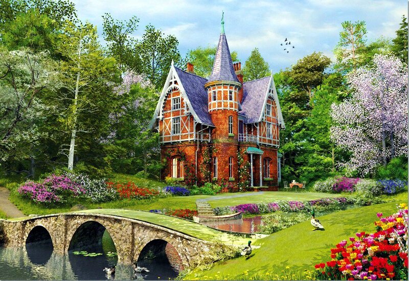 Brick House with Tower