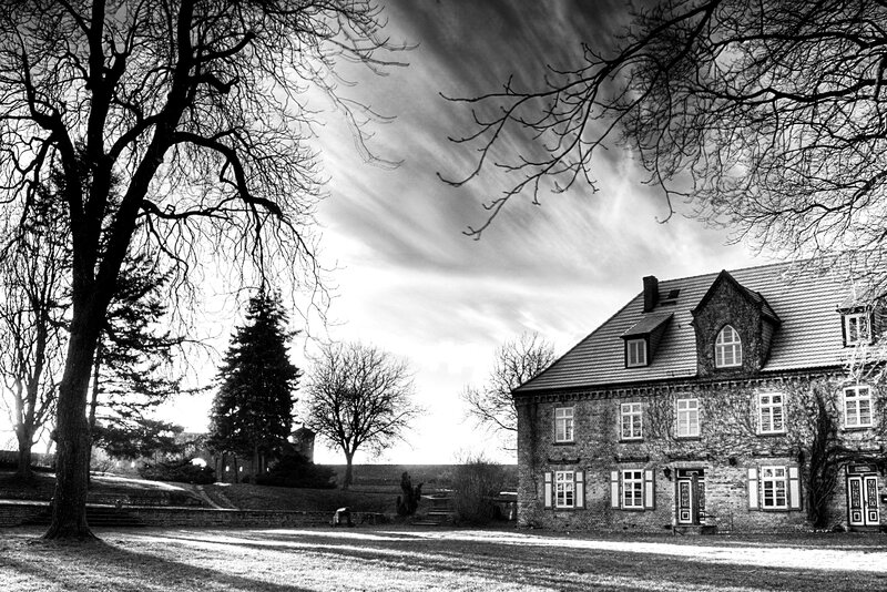 Brick House with Trees