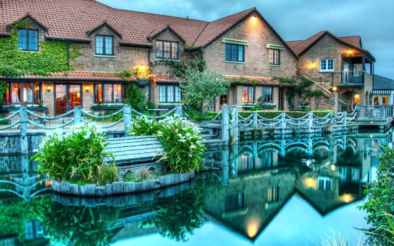 Brick Houses by Water