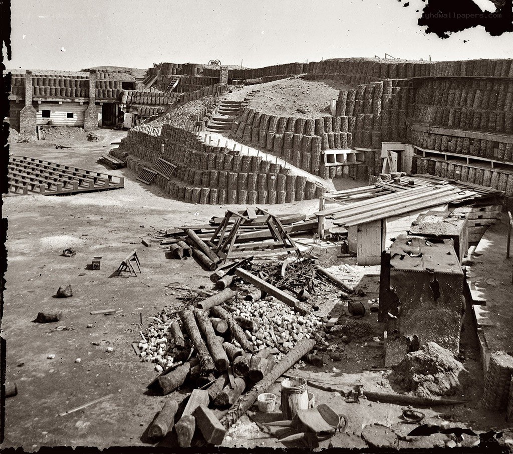 Brick kiln construction site