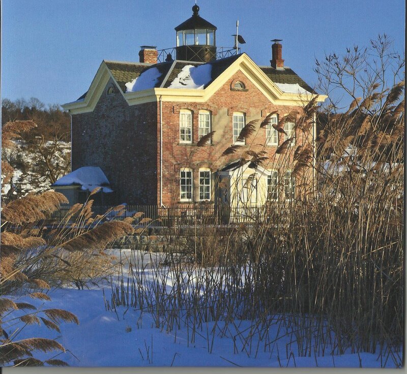 Brick Lighthouse Building — Blue