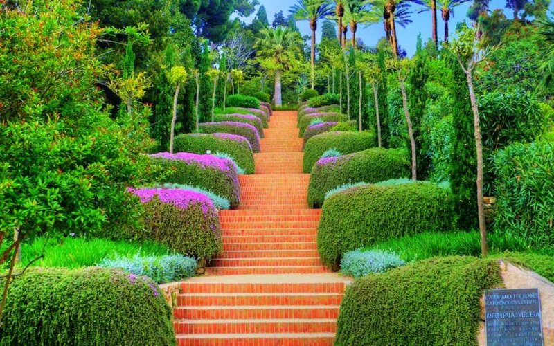 Brick Staircase in Garden