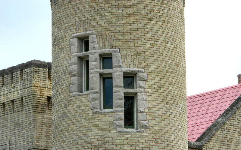 Brick Tower with Windows