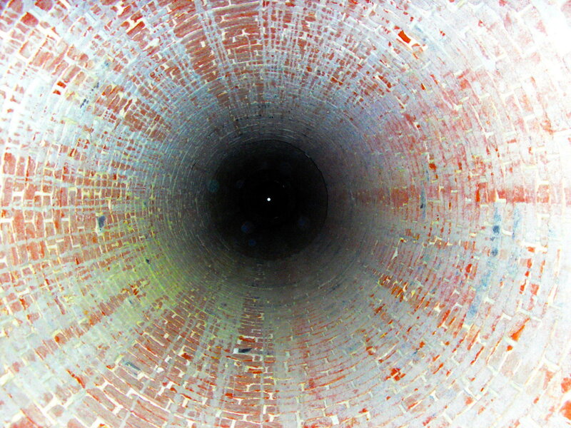 Brick Tunnel Interior — Red