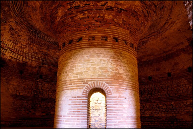 Brick vaulted chamber interior