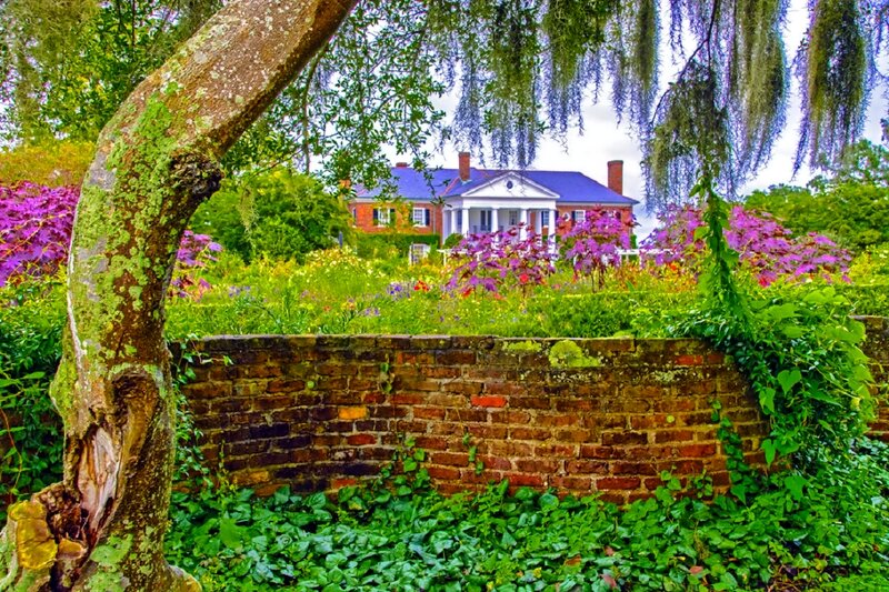Brick Wall and House