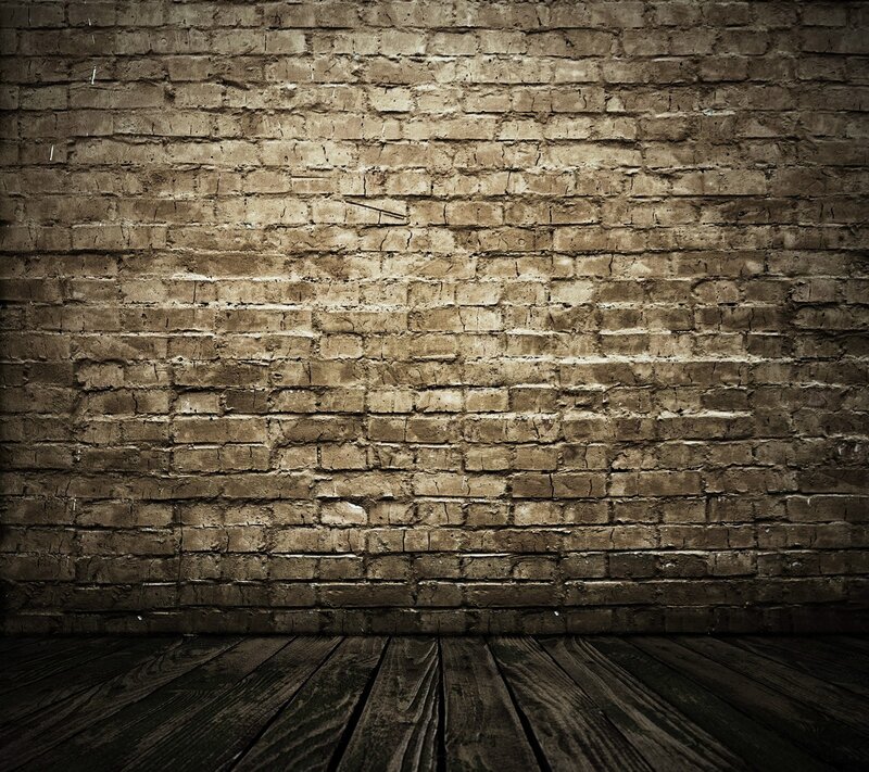 Brick Wall and Wooden Floor