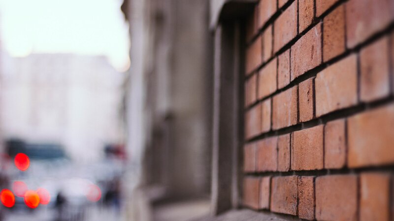 Brick Wall in City