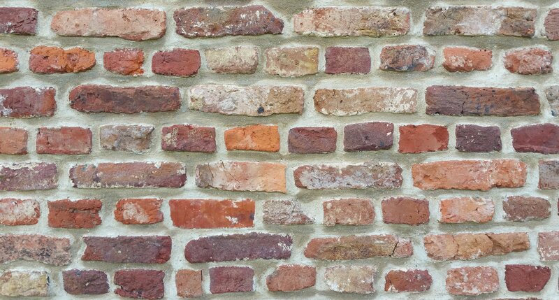 Brick Wall Texture — Red, Neutral, Photograph
