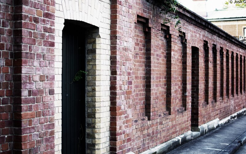 Brick Wall with Doorway