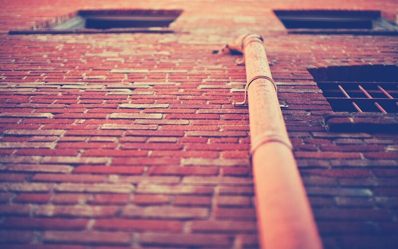 Brick Wall with Pipe