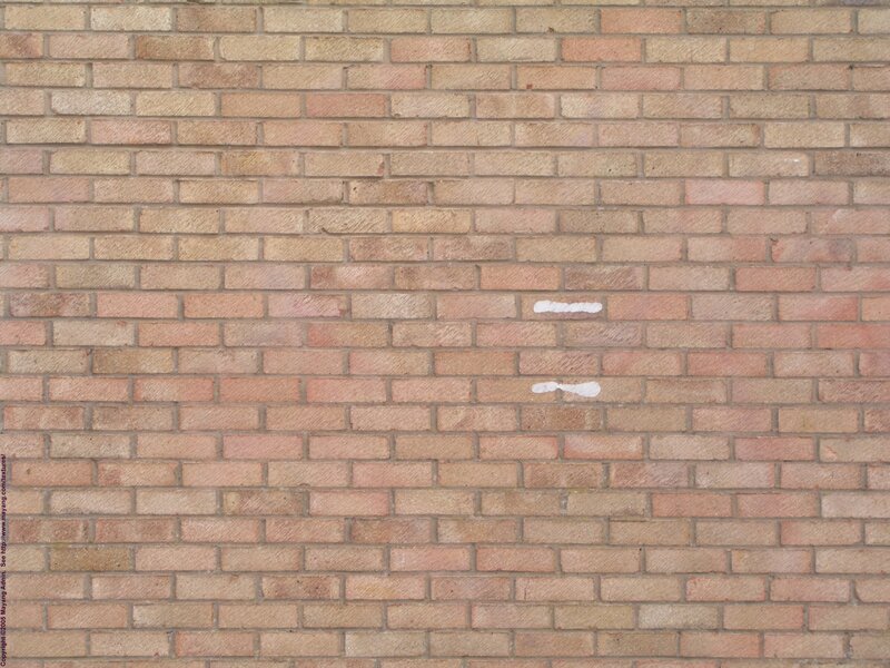Brick Wall with Stickers