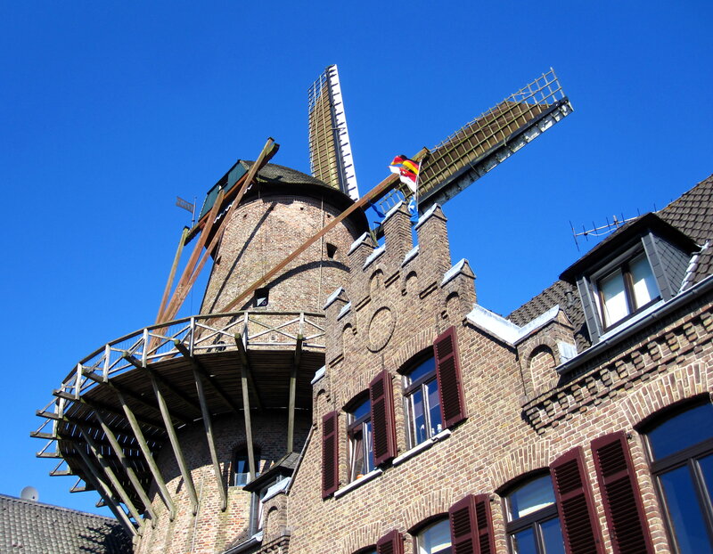 Brick Windmill Building