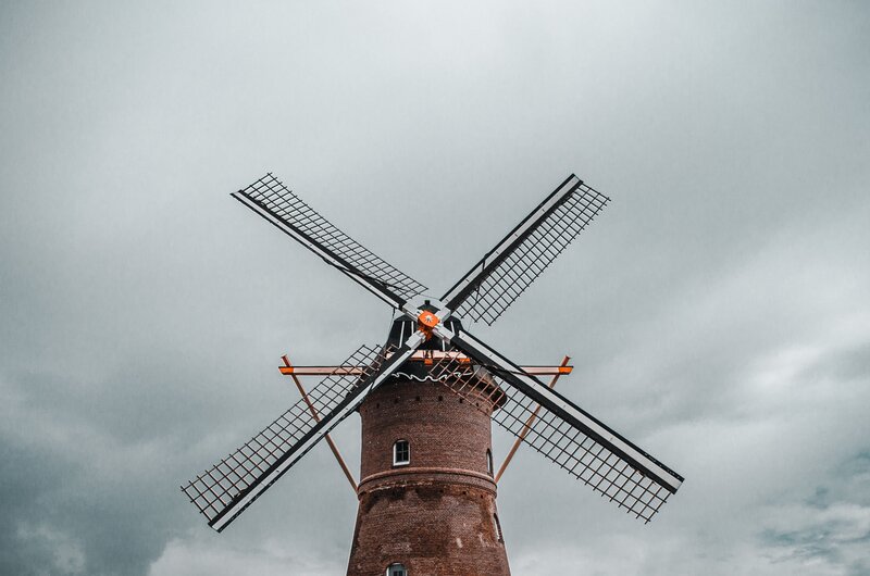 Brick Windmill — Gray