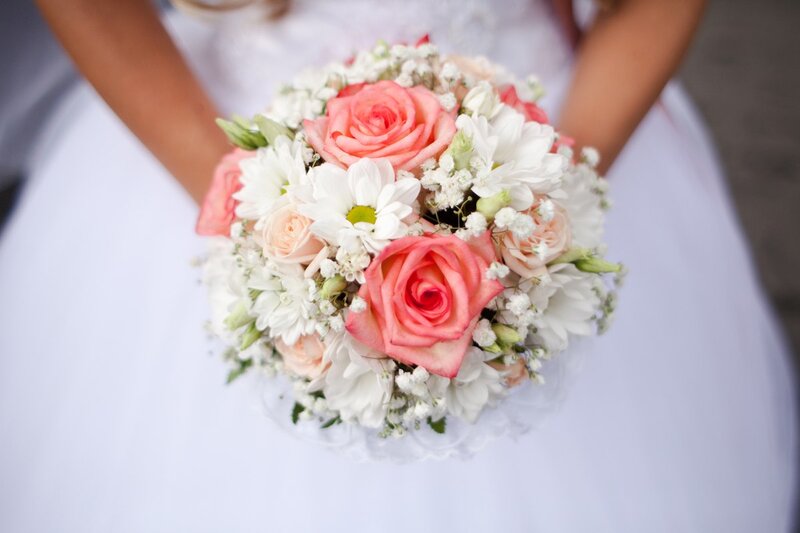 Bridal Bouquet of Flowers — Pink, Serene