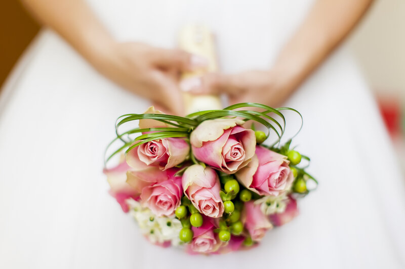 Bridal Bouquet of Roses — Pink, Serene