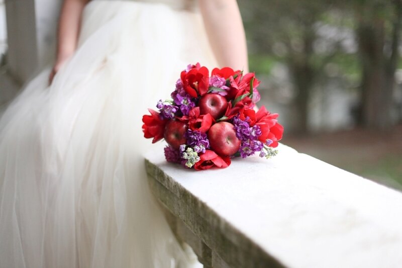 Bridal Bouquet on Stone