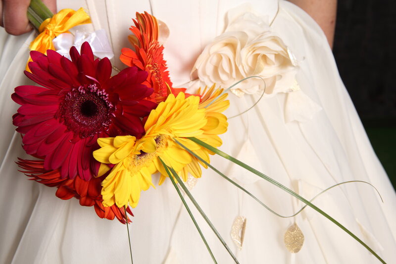 Bridal Bouquet with Gerbera Daisies