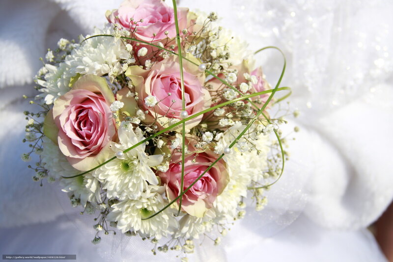 Bridal Bouquet with Roses — Pink, Elegant