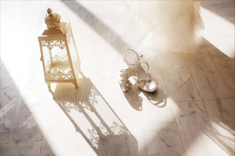 Bridal Shoes and Lantern