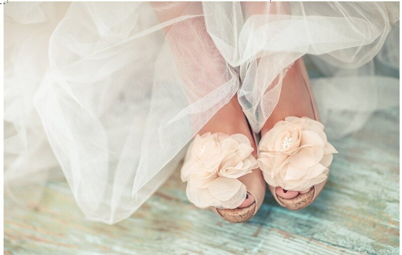 Bridal Shoes with Flowers