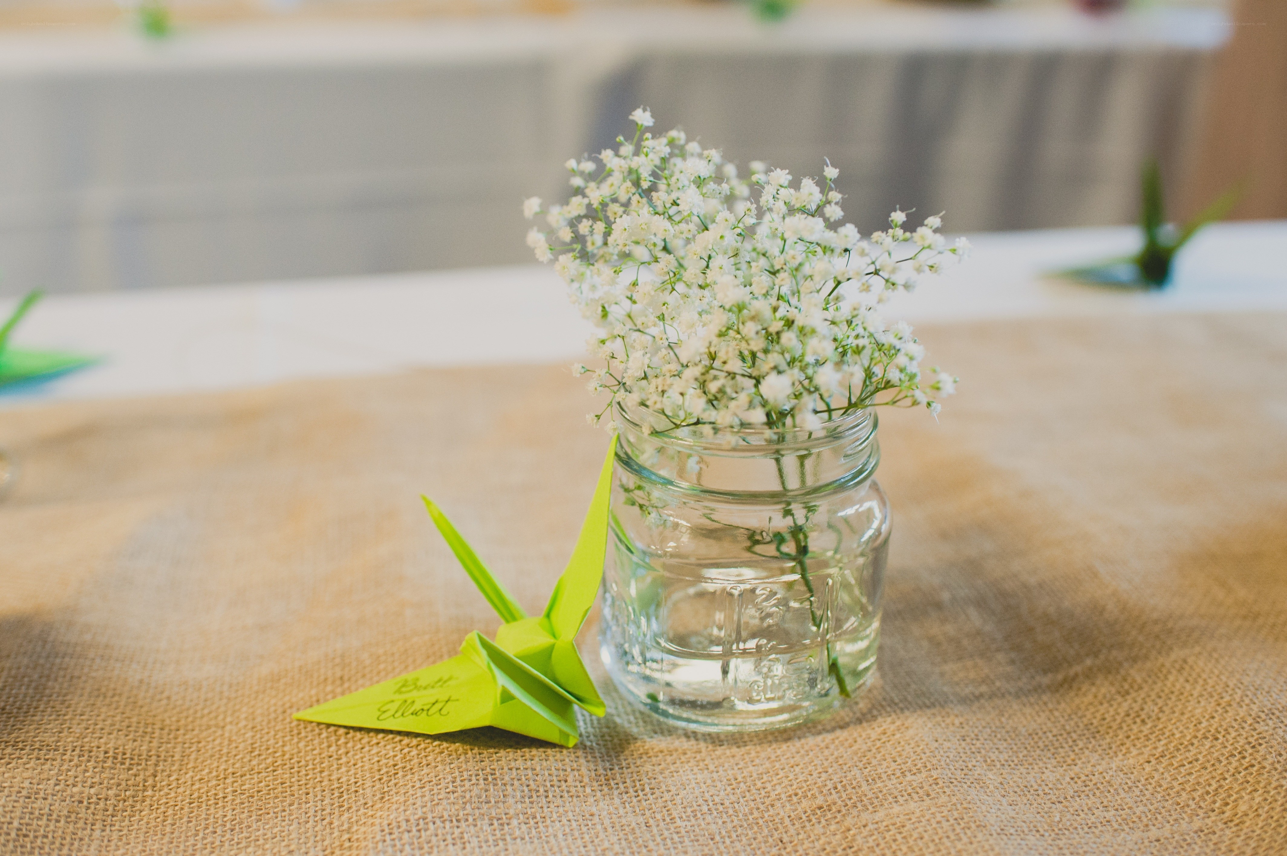 Bridal table centerpiece