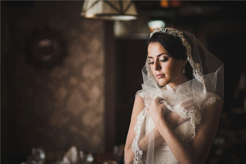 Bride Adjusting Veil