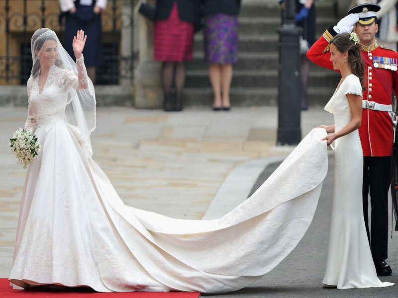 Bride and Bridesmaid — White